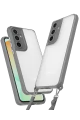 Newface Samsung Galaxy A36 Kılıf Penta Silikon Kılıf - Titan Gri