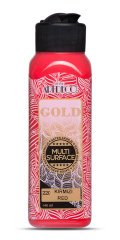 Gold Multi Surface Saten Akrilik Boya - 140ml - 220 Kırmızı