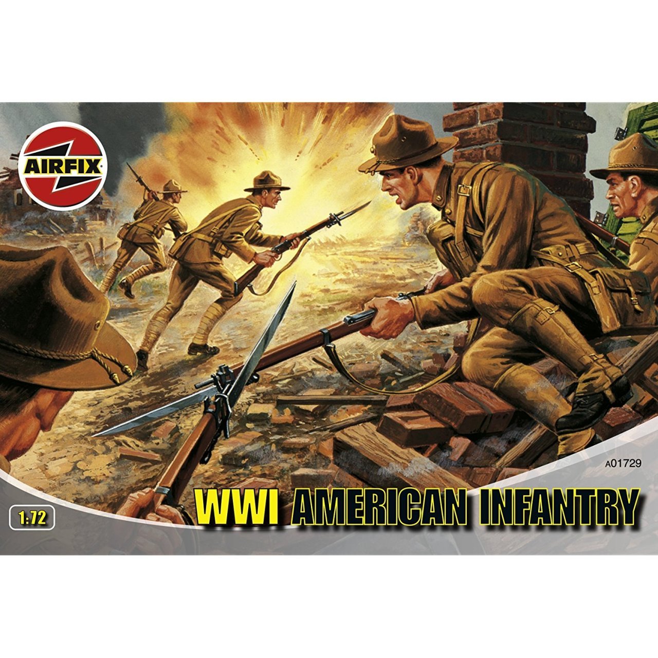 Maket Figür Askerler 1:72 WWI American Infantry N:A01729