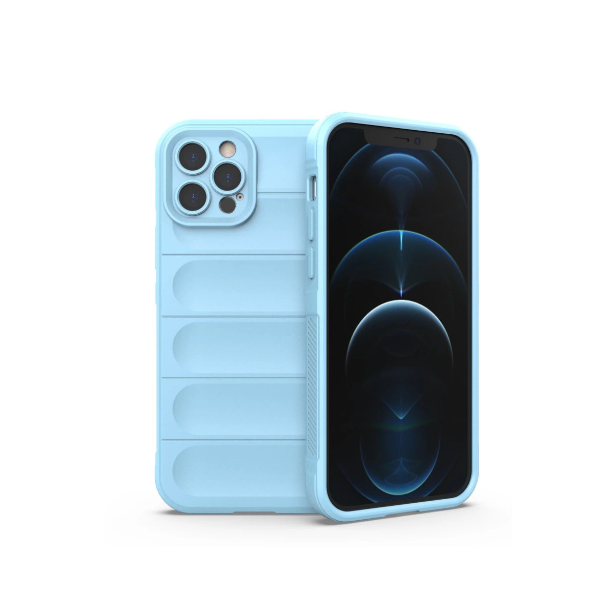 İphone 12 Pro Kılıf Optimum Silikon - Sky Blue