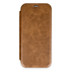 İphone 16 Pro Max Kılıf Flip Cover - Taba