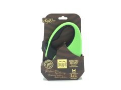 Doggie Soft Seri Otomatik Makaralı Gezdirme Tasması 25 kg / 5 M Yeşil
