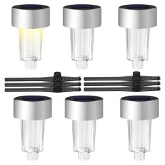 Powermaster Pm-26961 Metal Gövdeli Dc 5v Gün Işığı Solar Balkon-havuz-bahçe Lambası (6'lı Paket)