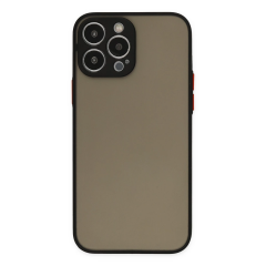 İphone 14 Pro Kılıf Montreal Silikon Kapak - Siyah