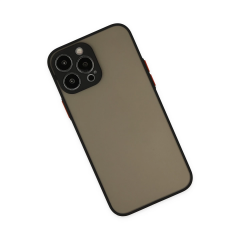 İphone 14 Pro Kılıf Montreal Silikon Kapak - Siyah