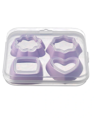 Kurabiye Kalıbı 4 Parça 8 Şekil - Saklama Kutulu