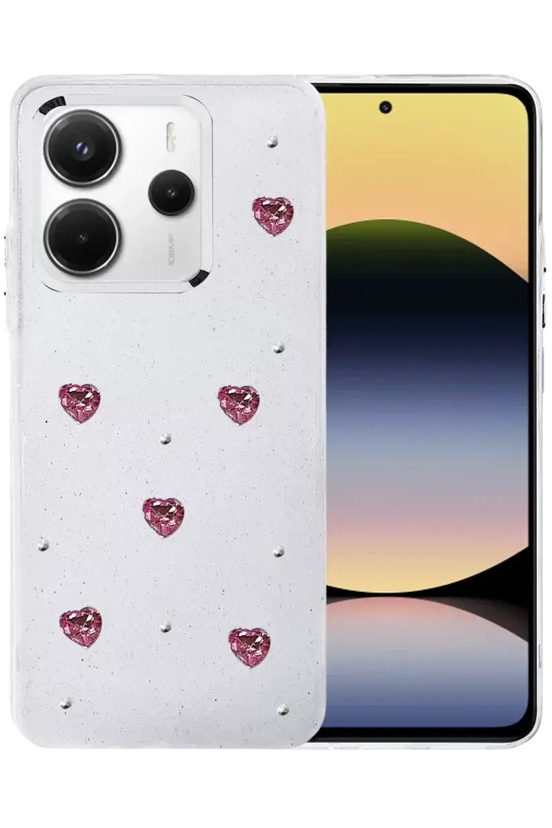 Newface Xiaomi Redmi Note 14 4g Fiyonk Desenli Kapak - Desen 3