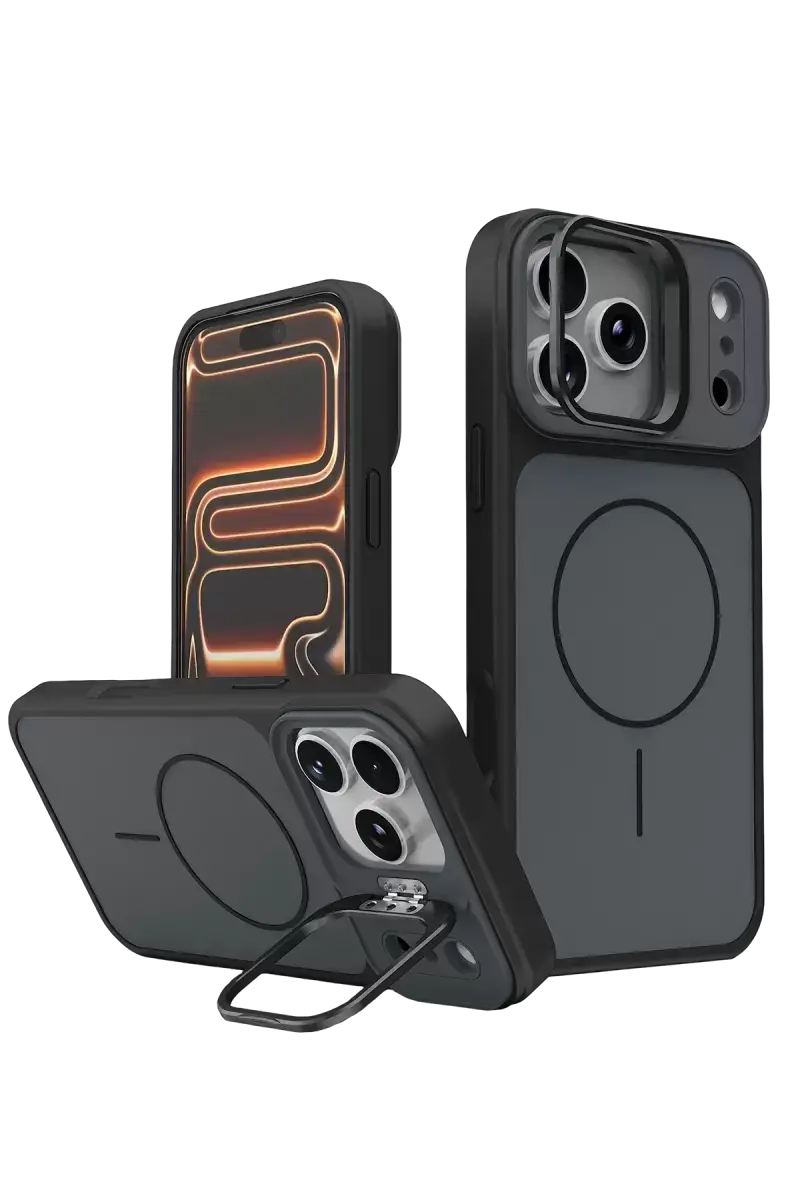 Joko Apple İphone 17 Pro Max Pale Magsafe Standlı Kapak - Siyah