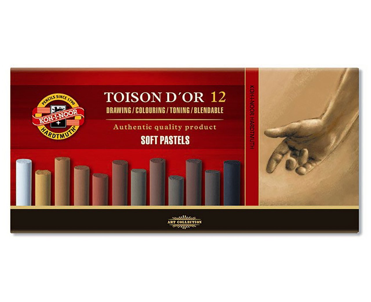 Toison D'or Soft Pastel Boya 12'li Kahve Tonları N:8522B