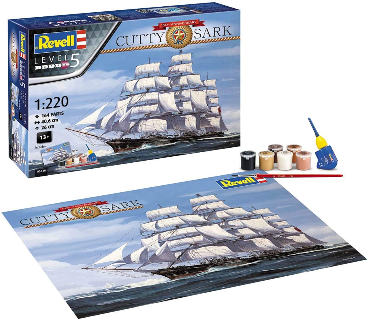 Cutty Sark Boyalı Set - 1:220 - 05430
