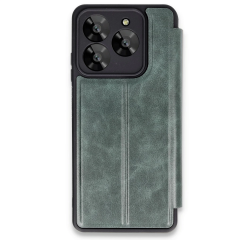 General Mobile Era 30 Kılıf Flip Cover - Koyu Yeşil