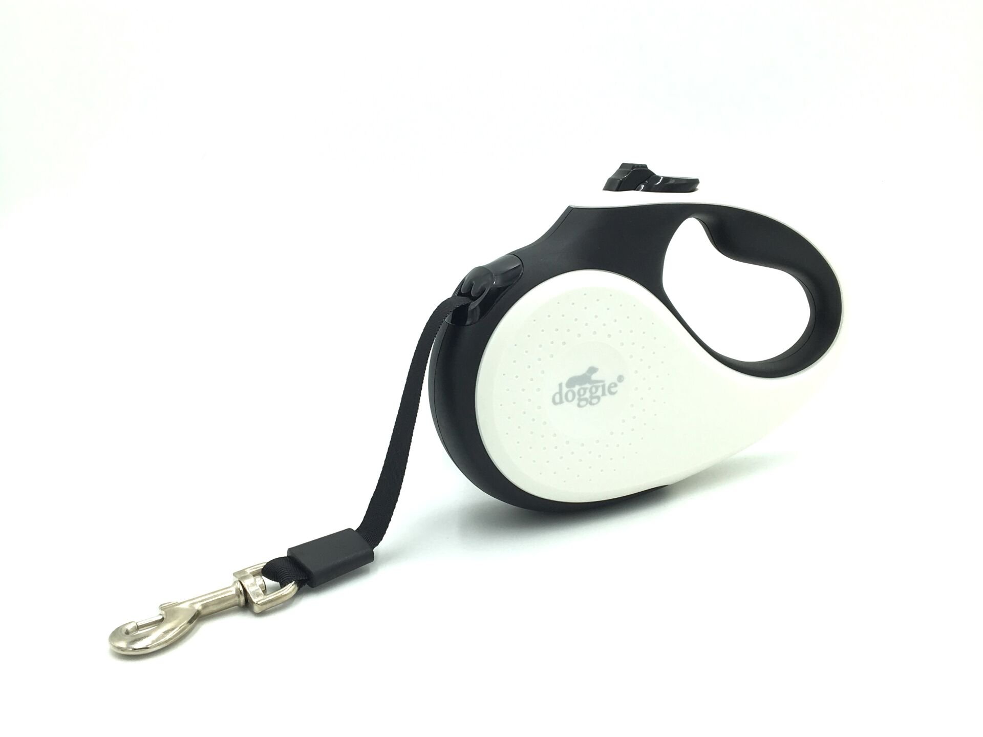 Doggie Soft Seri Otomatik Makaralı Gezdirme Tasması 50 kg / 5 M Siyah