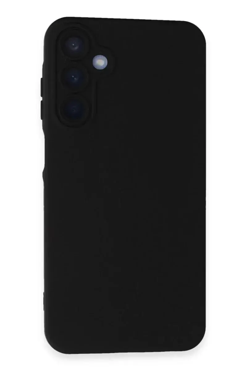 Newface Samsung Galaxy A05s Kılıf Nano İçi Kadife Silikon - Siyah