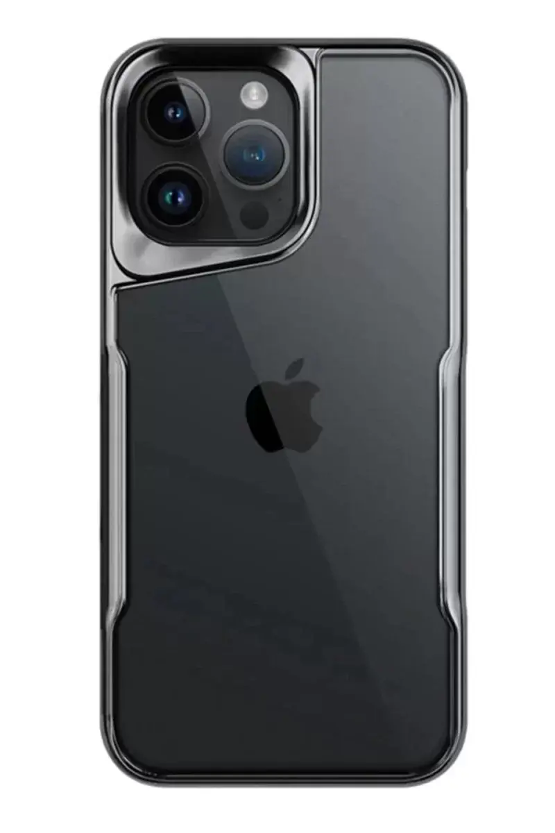 Newface İphone 15 Pro Kılıf Boyi Silikon Kapak - Titan Gri