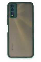 Newface Vivo Y11s Kılıf Montreal Silikon Kapak - Yeşil