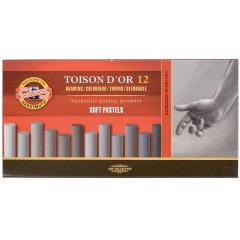 Toison D'or Soft Pastel Boya Gri Tonları 12'li N:8522G