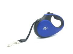Doggie Soft Seri Otomatik Makaralı Gezdirme Tasması 50 kg / 5 M Mavi