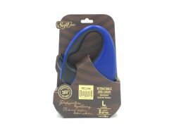 Doggie Soft Seri Otomatik Makaralı Gezdirme Tasması 50 kg / 5 M Mavi
