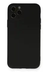 Newface İphone 11 Pro Kılıf Nano İçi Kadife Silikon - Siyah