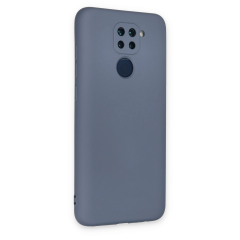 Xiaomi Redmi Note 9 Kılıf Nano İçi Kadife Silikon - Gri