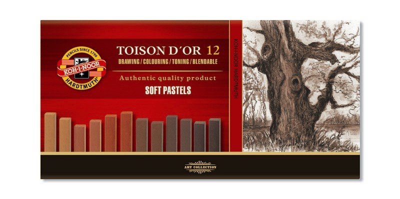Toison D'or Soft Pastel Boya Kahverengi Tonları 12'li N:8592B