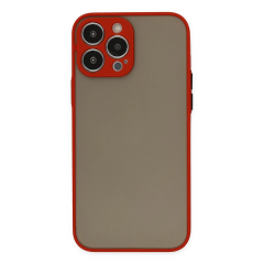 İphone 14 Pro Kılıf Montreal Silikon Kapak - Kırmızı