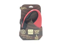 Doggie Soft Seri Otomatik Makaralı Gezdirme Tasması 50 kg / 5 M Kırmızı