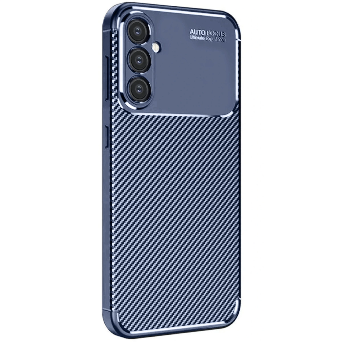Samsung Galaxy A56 Kılıf Auto Focus Karbon Kapak - Lacivert