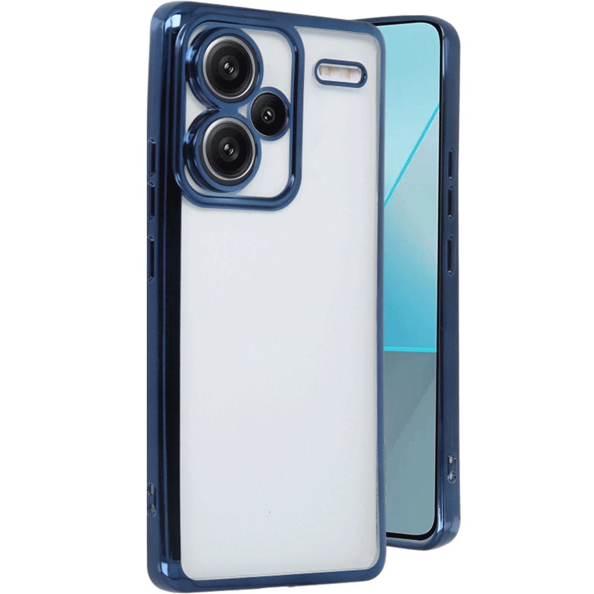 Xiaomi Redmi Note 13 Pro Plus Kılıf Razer Lensli Silikon - Lacivert