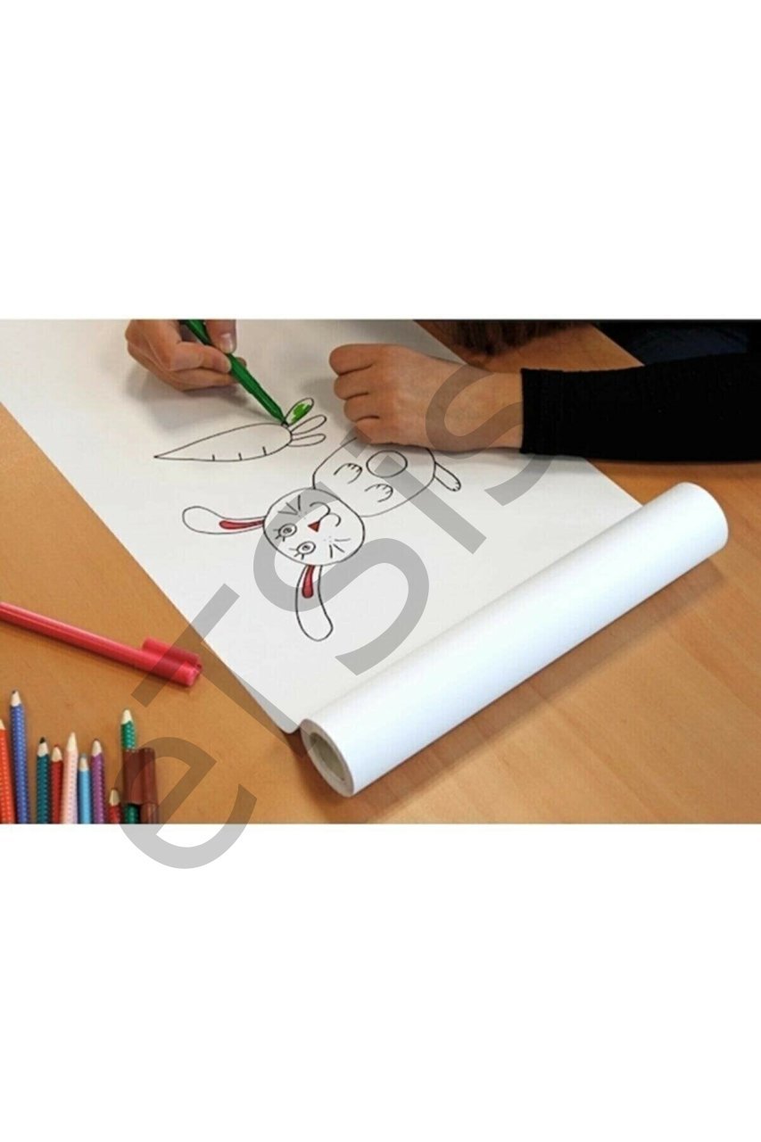 Yapışkanlı Kaymaz Resim Kağıdı 29 Cm X 10 Mt
