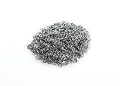 Gümüş Metal Zincir Çapraz 3x4mm - 3 metre