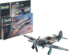 Boyalı Set Askeri Uçak 1:72 Yakovlev Yak-3