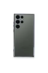 Newface Samsung Galaxy S23 Ultra Kılıf Razer Lensli Silikon - Açık Mavi