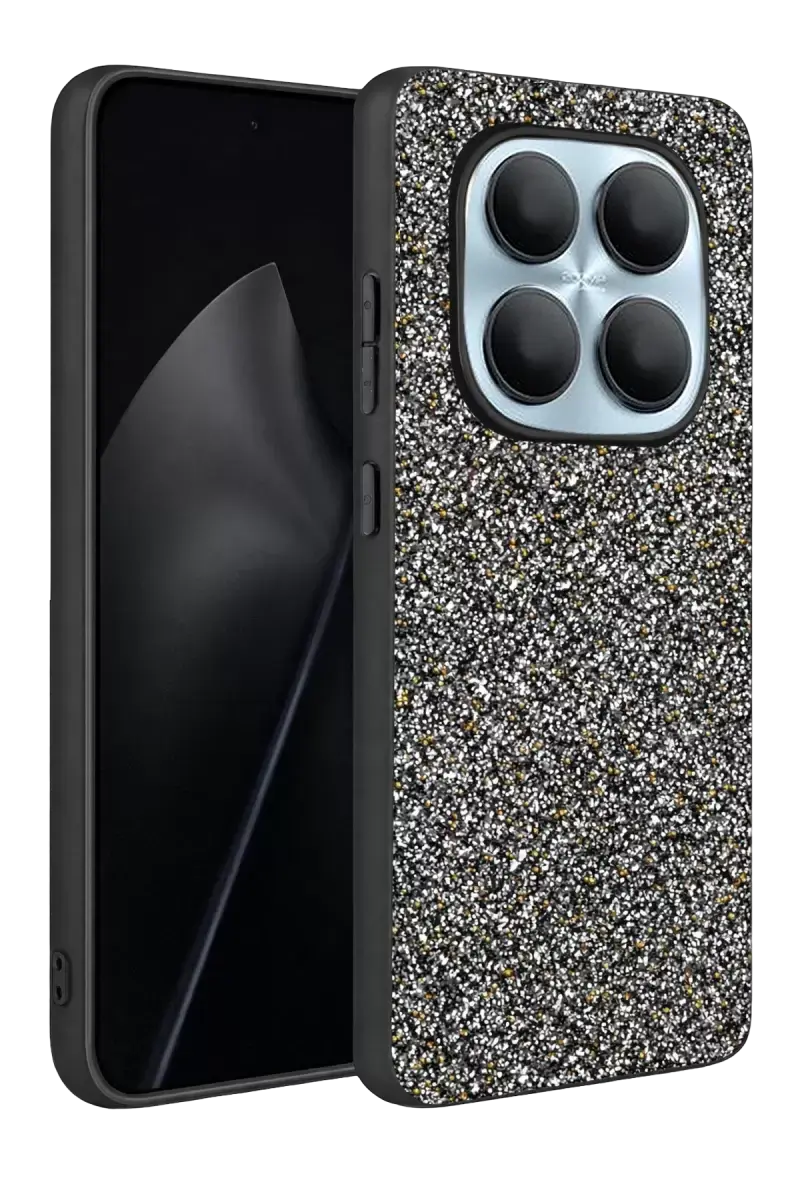 Onegif Xiaomi Redmi Note 15 Pro 5g Bright Simli Kapak - Gold