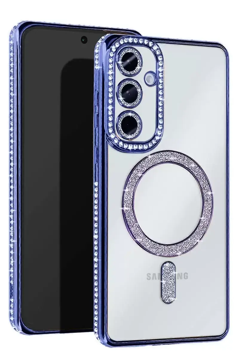 Newface Samsung Galaxy A26 Joke Simli Magneticsafe Kılıf - Mavi