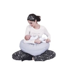 Sevi Bebe Anne Bebek Minderi Gri Puantiyeli