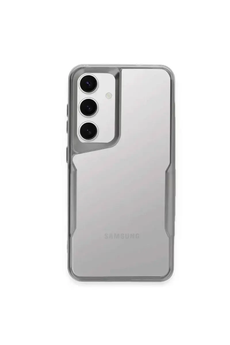 Newface Samsung Galaxy A24 4g Kılıf Boyi Silikon Kapak - Gümüş