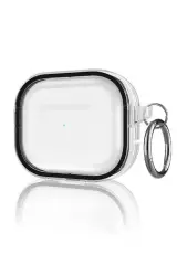 Movenchy Airpods Pro 2 (2.nesil) Shiny Şeffaf Kılıf - Siyah
