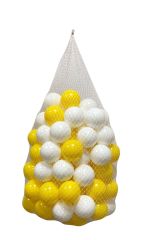 Jusso Havuz Topu 6cm 50Li - Sarı Beyaz