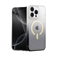 İphone 15 Pro Max Pummel Shiny Magsafe Kapak - Siyah