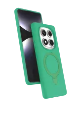 Newface Xiaomi Redmi Note 14 Pro 5g Regal Magsafe Standlı Kapak - Yeşil
