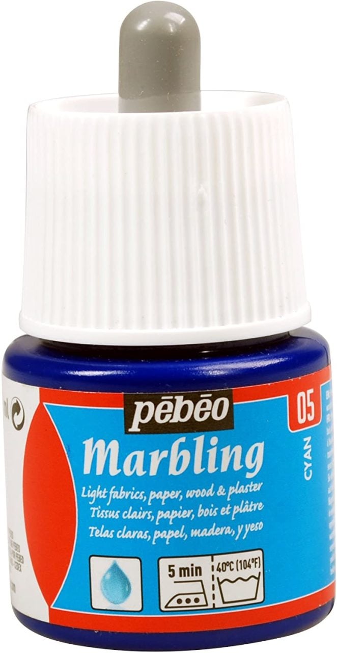 Marbling Ebru Boyası 45ml - N:5 Cyan