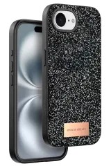 Onegif Apple İphone 16e Bright Simli Kapak - Siyah
