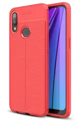 Newface Samsung Galaxy A10s Kılıf Auto Focus Kapak - Kırmızı