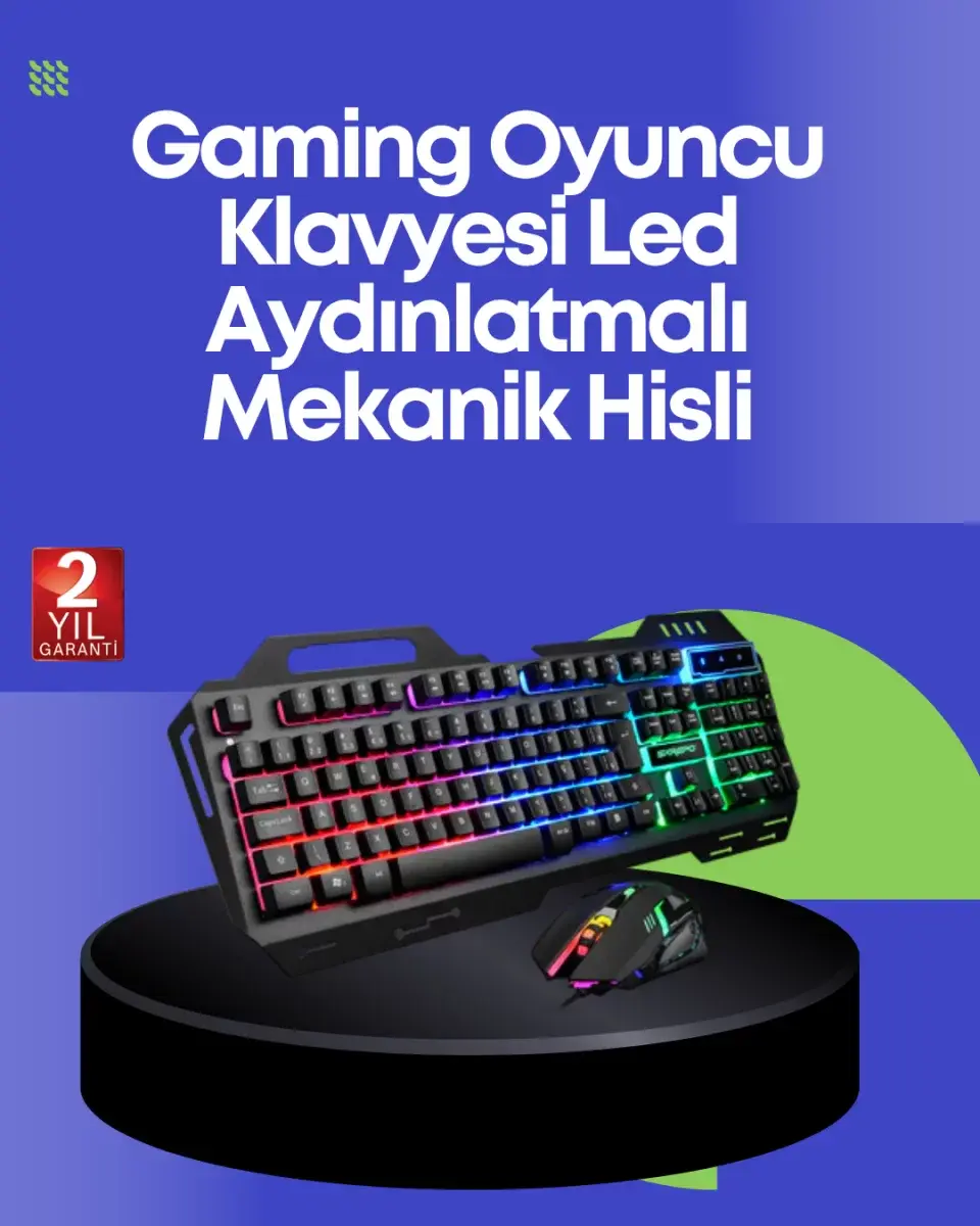 Pg8018 Led Aydınlatmalı Mekanik Klavye Mouse – Oyunlarda Üstün Performans