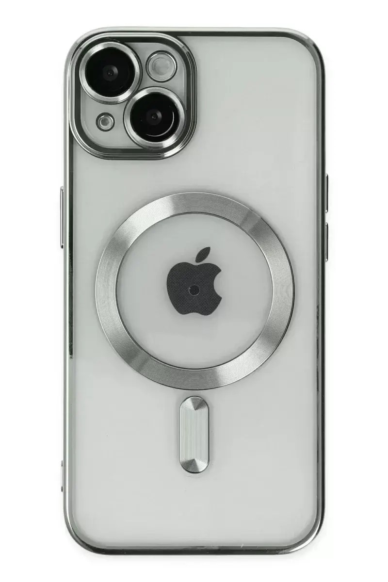 Newface İphone 14 Kılıf Kross Magneticsafe Kapak - Gümüş