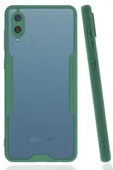 Newface Samsung Galaxy A02 Kılıf Platin Silikon - Yeşil