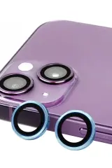 Newface İphone 13 Mini Raze Metal Kamera Lens - Mavi