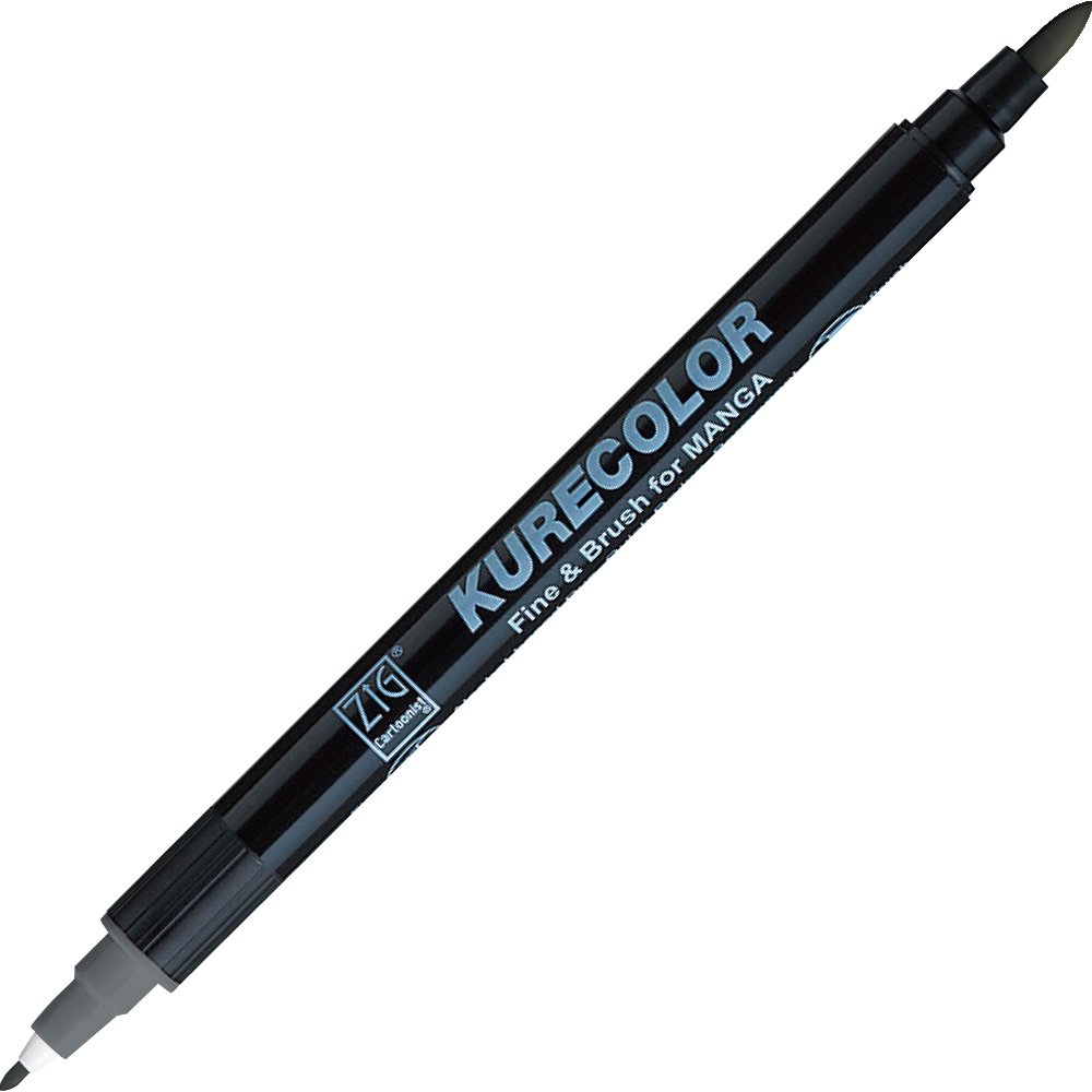 Kurecolor Fine&Brush For Manga Çift Taraflı Kalem N:829 Dark Steel Gray