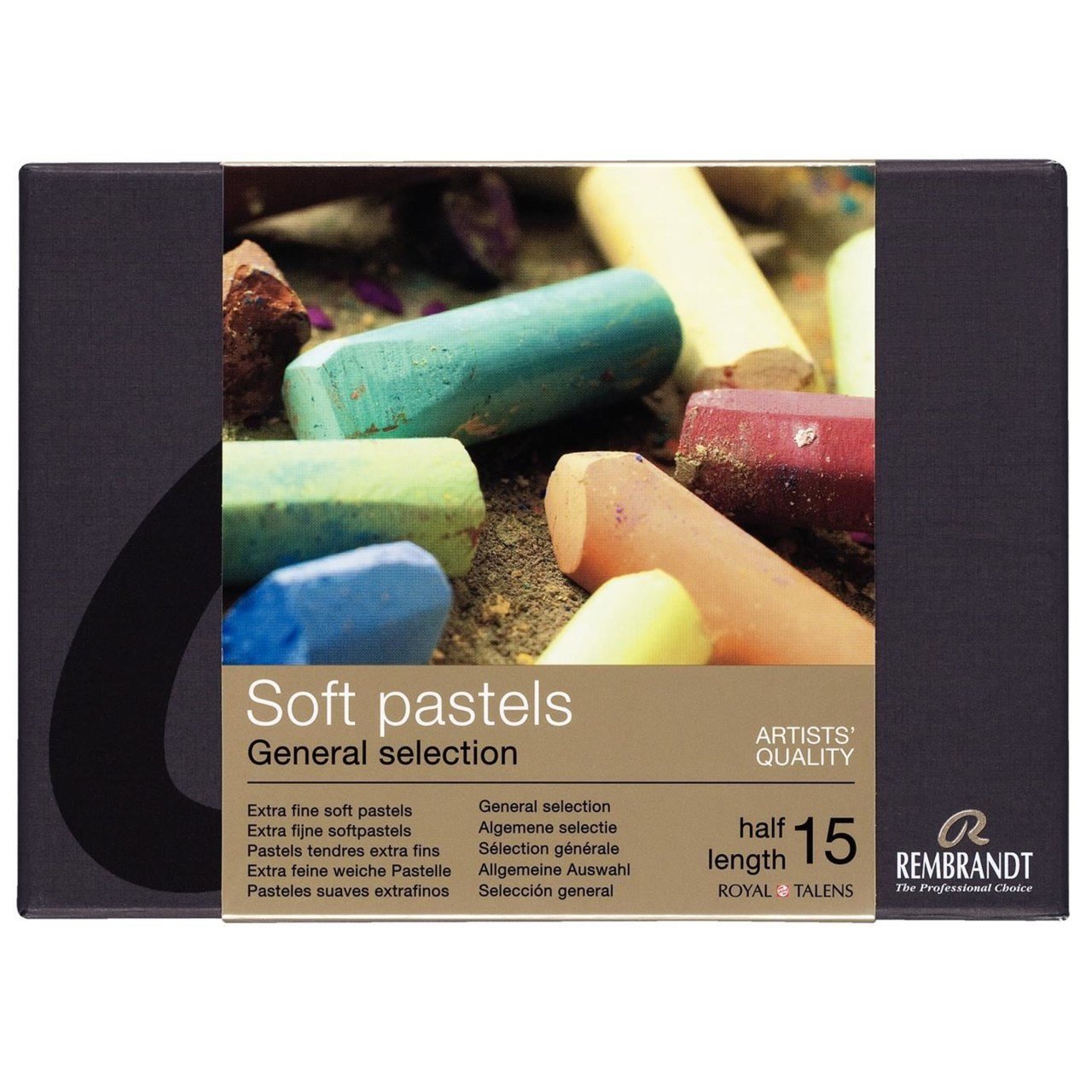 Rembrandt Soft Pastel Boya 15'li General Selection Yarım Boy